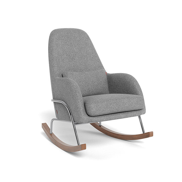 Monte Jackson Rocker (Chrome Frame) SPECIAL ORDER-Nursery-Monte Design-Performance Weave: Pepper Grey-011153 CM PG-babyandme.ca