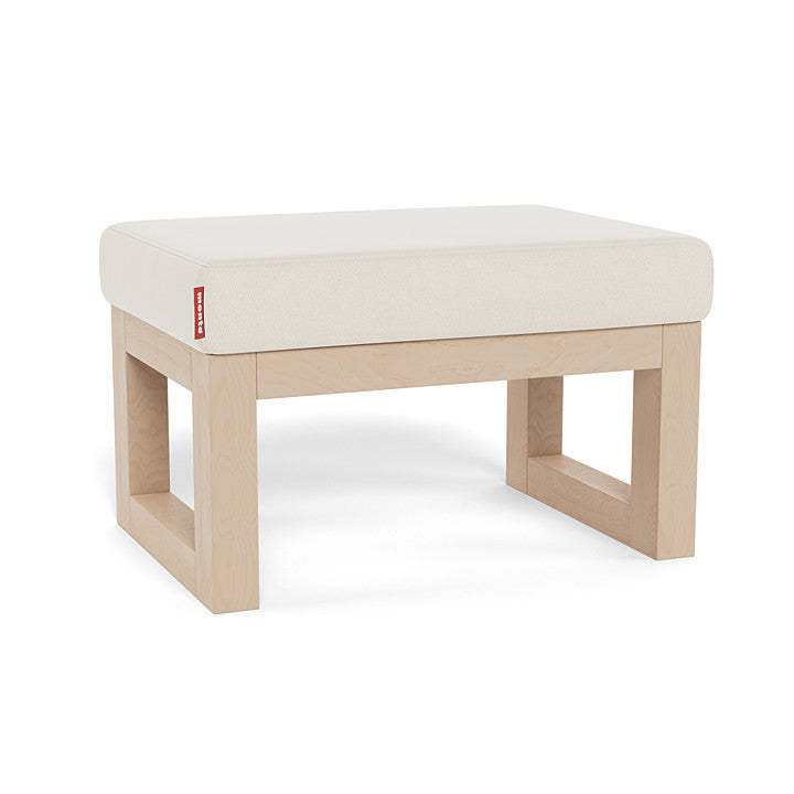 Monte Joya Ottoman (Maple Base) SPECIAL ORDER-Nursery-Monte Design-Brushed Cotton-Linen: Beach-030006 MP BE-babyandme.ca