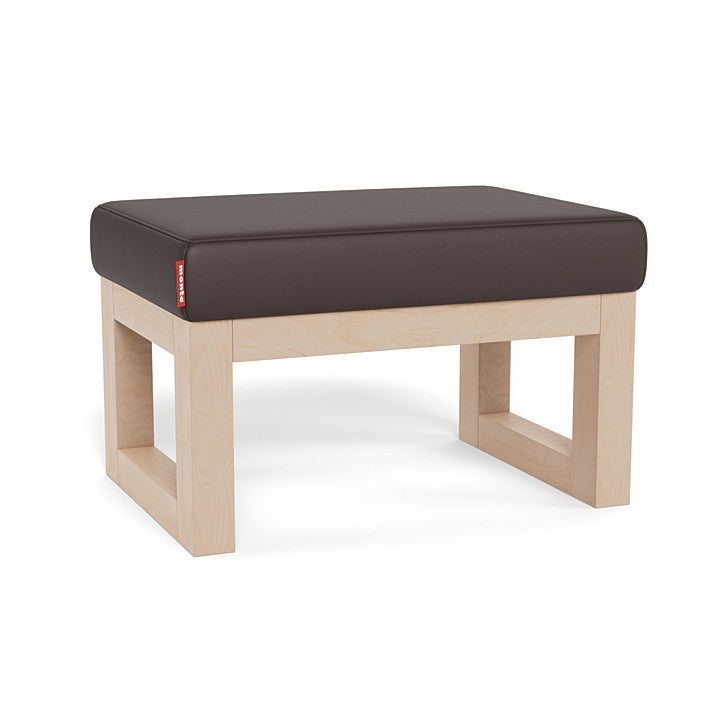 Monte Joya Ottoman (Maple Base) SPECIAL ORDER-Nursery-Monte Design-Enviroleather: Brown-030006 MP BN-babyandme.ca