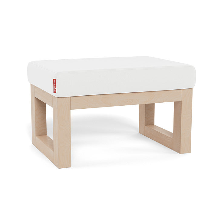 Monte Joya Ottoman (Maple Base) SPECIAL ORDER-Nursery-Monte Design-Enviroleather: White-030006 MP WH-babyandme.ca