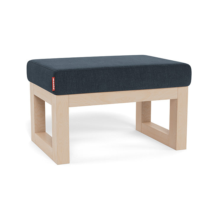 Monte Joya Ottoman (Maple Base) SPECIAL ORDER-Nursery-Monte Design-Performance Heathered: Deep Navy-030006 MP NY-babyandme.ca