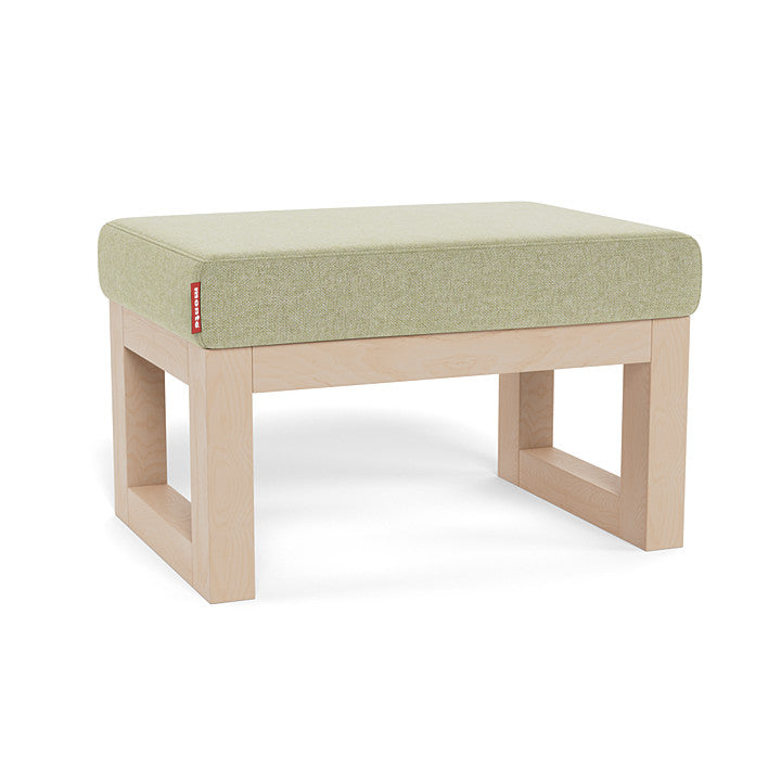 Monte Joya Ottoman (Maple Base) SPECIAL ORDER-Nursery-Monte Design-Performance Heathered: Sage Green-030006 MP SG-babyandme.ca