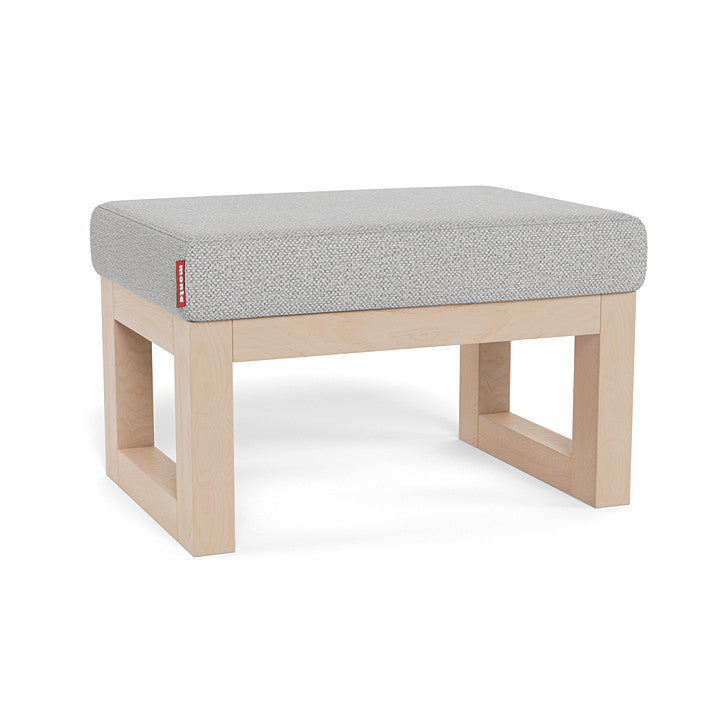 Monte Joya Ottoman (Maple Base) SPECIAL ORDER-Nursery-Monte Design-Performance Weave: Cloud Grey-030006 MP CG-babyandme.ca