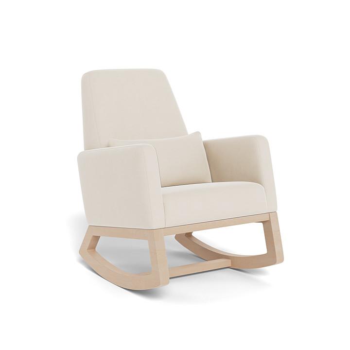 Monte Joya Rocker (Maple Base) SPECIAL ORDER-Nursery-Monte Design-Brushed Cotton-Linen: Beach-011167 MP BE-babyandme.ca