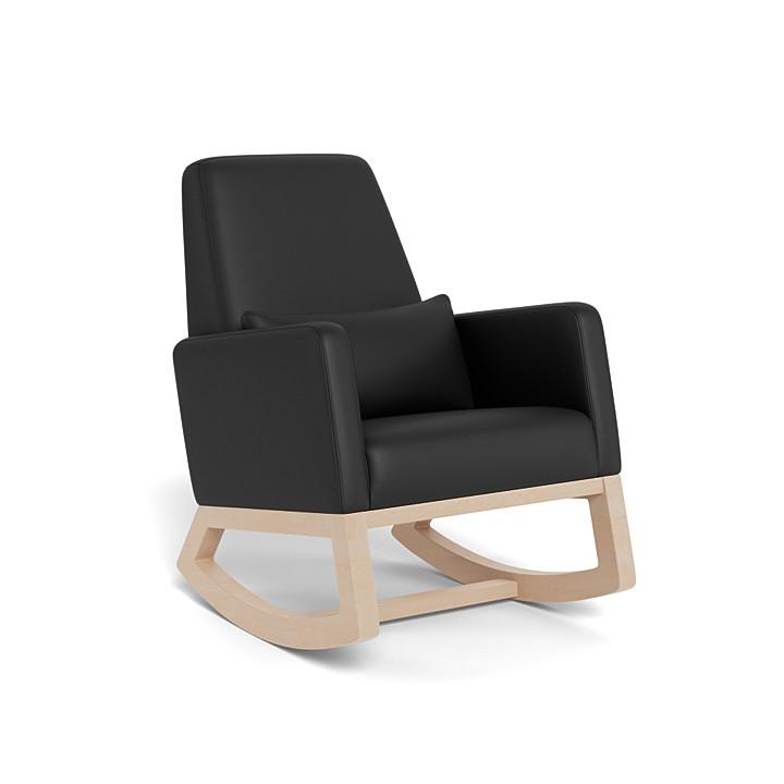 Monte Joya Rocker (Maple Base) SPECIAL ORDER-Nursery-Monte Design-Enviroleather: Black-011167 MP BK-babyandme.ca