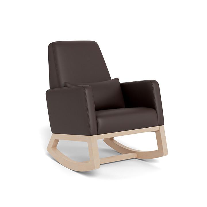 Monte Joya Rocker (Maple Base) SPECIAL ORDER-Nursery-Monte Design-Enviroleather: Brown-011167 MP BN-babyandme.ca