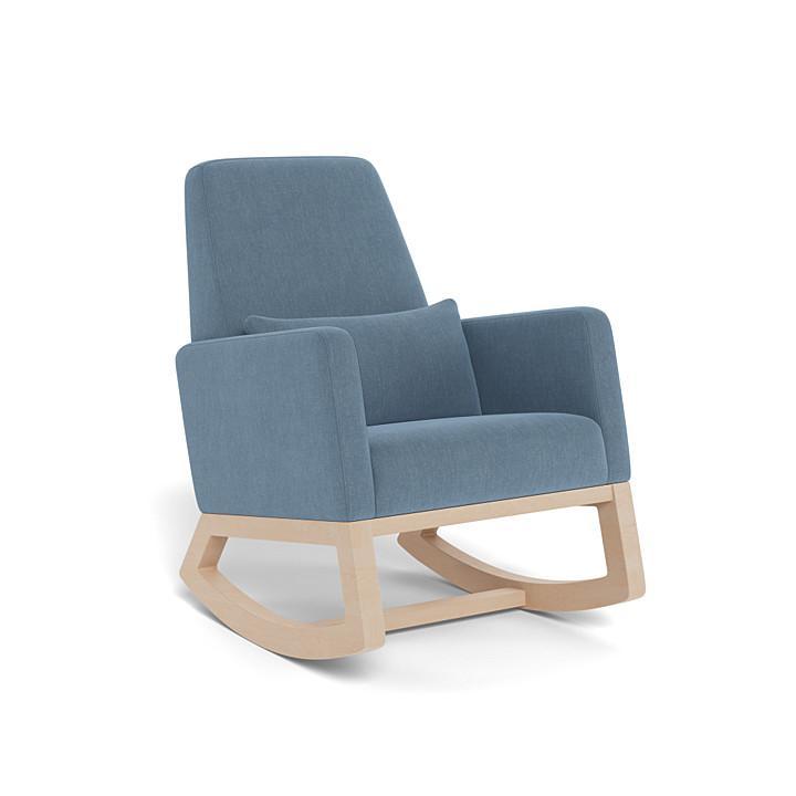 Monte Joya Rocker (Maple Base) SPECIAL ORDER-Nursery-Monte Design-Performance Heathered: Denim Blue-011167 MP DB-babyandme.ca