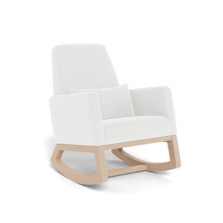 Monte Joya Rocker (Maple Base) SPECIAL ORDER-Nursery-Monte Design-Performance Microfiber: White-011167 MP MW-babyandme.ca