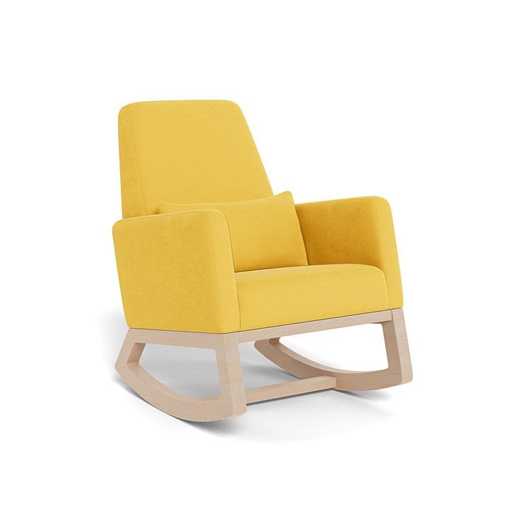 Monte Joya Rocker (Maple Base) SPECIAL ORDER-Nursery-Monte Design-Performance Microfiber: Yellow-011167 MP MY-babyandme.ca