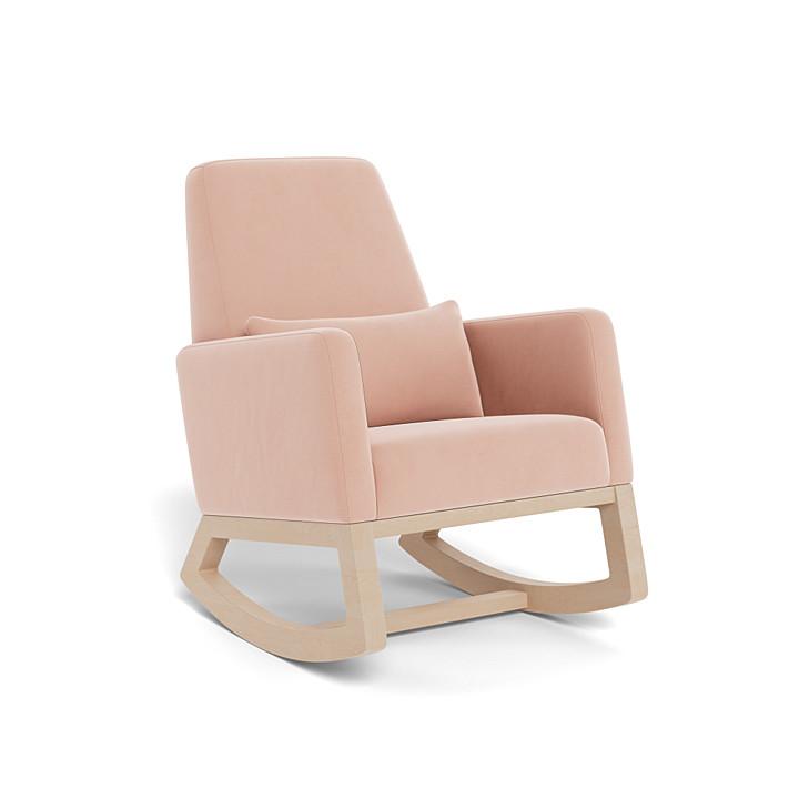 Monte Joya Rocker (Maple Base) SPECIAL ORDER-Nursery-Monte Design-Performance Velvet: Blush Velvet-011167 MP BV-babyandme.ca