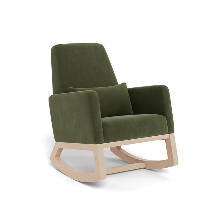 Monte Joya Rocker (Maple Base) SPECIAL ORDER-Nursery-Monte Design-Performance Velvet: Moss Green Velvet-011167 MP MV-babyandme.ca