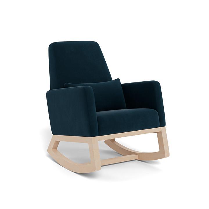 Monte Joya Rocker (Maple Base) SPECIAL ORDER-Nursery-Monte Design-Performance Velvet: Navy Velvet-011167 MP NV-babyandme.ca