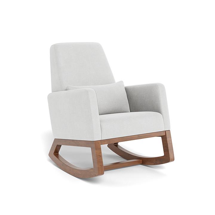 Monte Joya Rocker (Walnut Base) SPECIAL ORDER-Nursery-Monte Design-Performance Heathered: Ash-011167 WN AS-babyandme.ca