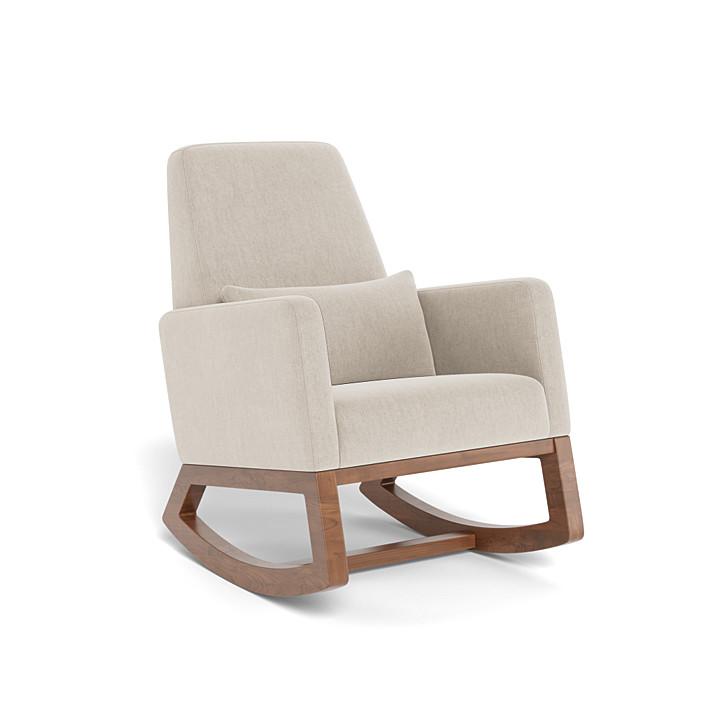 Monte Joya Rocker (Walnut Base) SPECIAL ORDER-Nursery-Monte Design-Performance Heathered: Dune-011167 WN DN-babyandme.ca