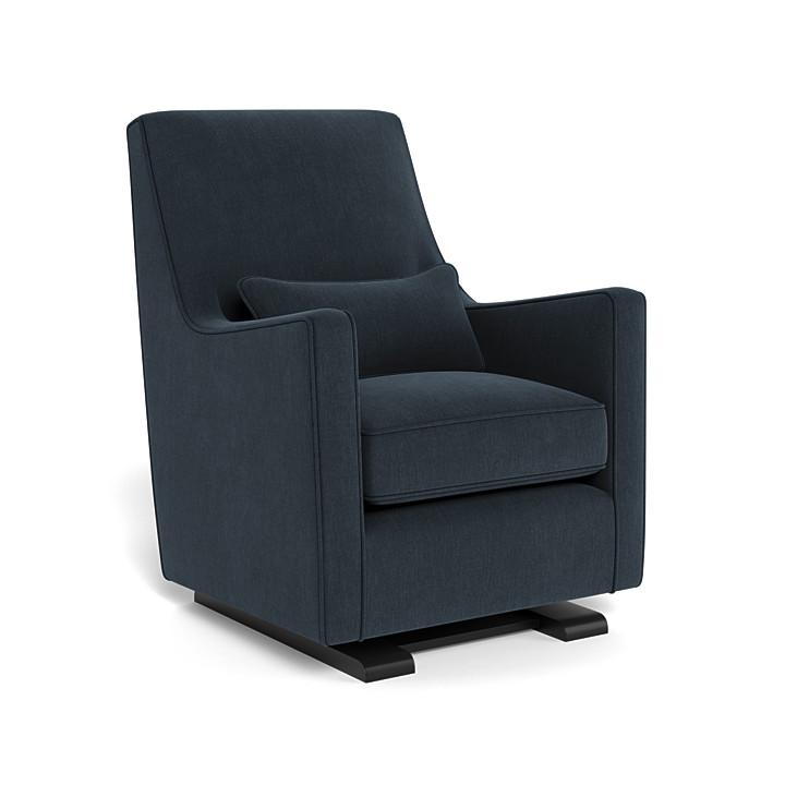 Monte Luca Glider (Espresso Base) SPECIAL ORDER-Nursery-Monte Design-Performance Heathered: Deep Navy-010889 ES NY-babyandme.ca