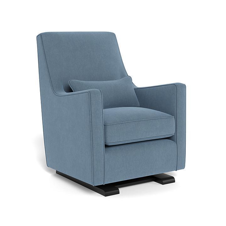 Monte Luca Glider (Espresso Base) SPECIAL ORDER-Nursery-Monte Design-Performance Heathered: Denim Blue-010889 ES DB-babyandme.ca