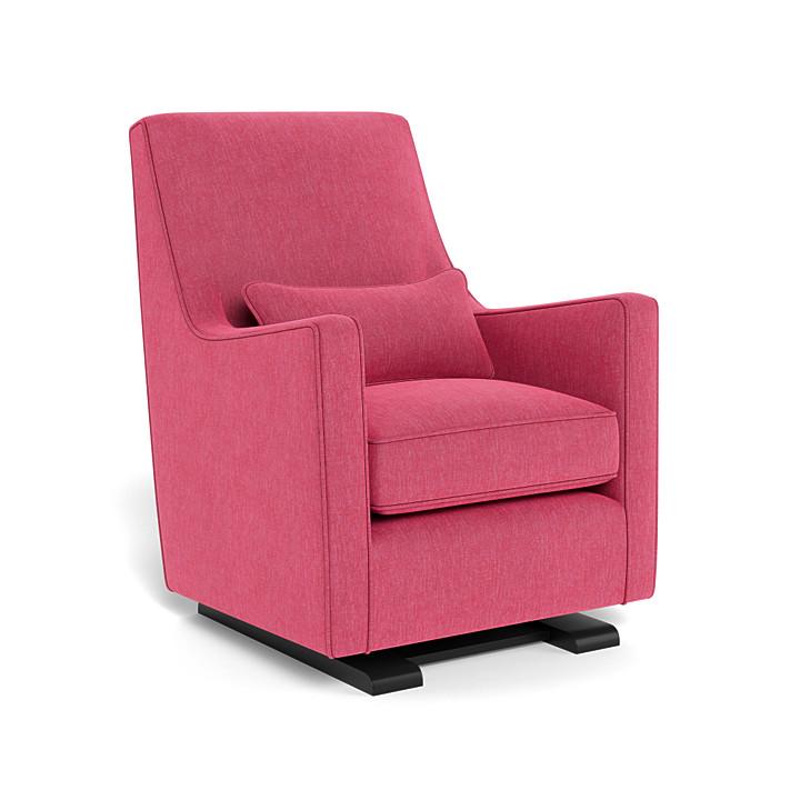 Monte Luca Glider (Espresso Base) SPECIAL ORDER-Nursery-Monte Design-Performance Heathered: Hot Pink-010889 ES HP-babyandme.ca