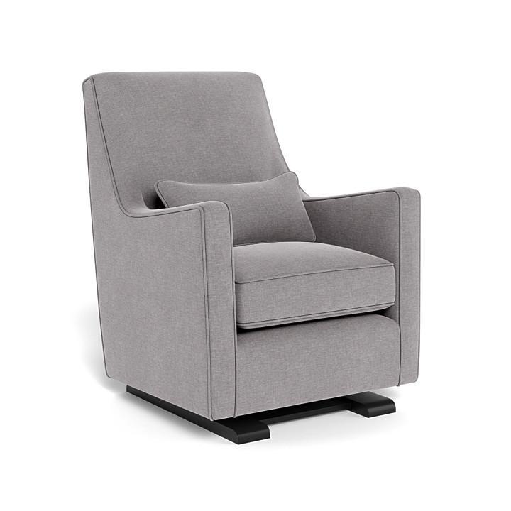 Monte Luca Glider (Espresso Base) SPECIAL ORDER-Nursery-Monte Design-Performance Heathered: Pebble Grey-010889 ES PB-babyandme.ca