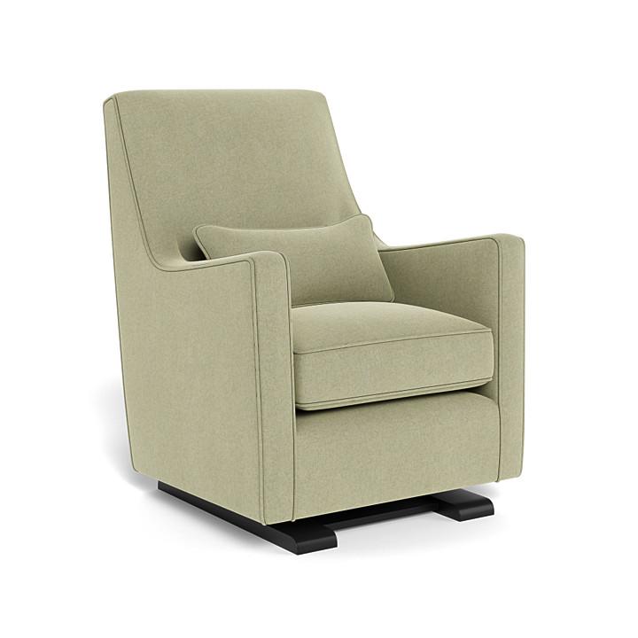 Monte Luca Glider (Espresso Base) SPECIAL ORDER-Nursery-Monte Design-Performance Heathered: Sage Green-010889 ES SG-babyandme.ca