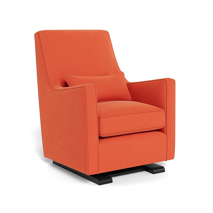 Monte Luca Glider (Espresso Base) SPECIAL ORDER-Nursery-Monte Design-Performance Microfiber: Orange-010889 ES MO-babyandme.ca