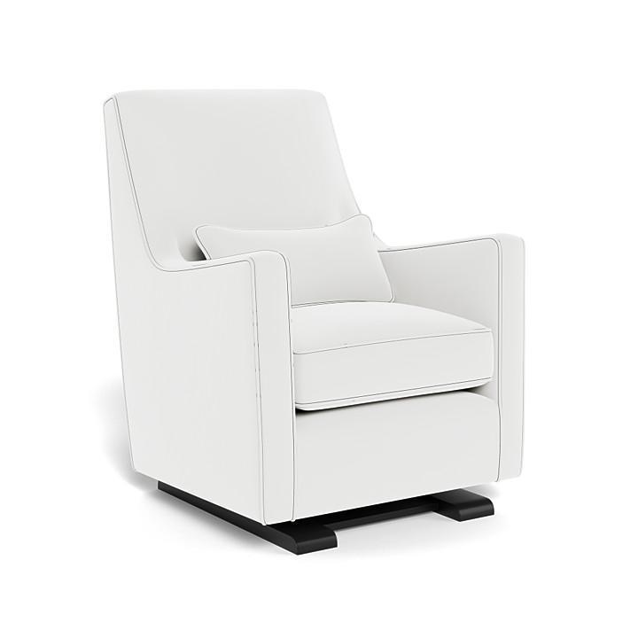 Monte Luca Glider (Espresso Base) SPECIAL ORDER-Nursery-Monte Design-Performance Microfiber: White-010889 ES MW-babyandme.ca