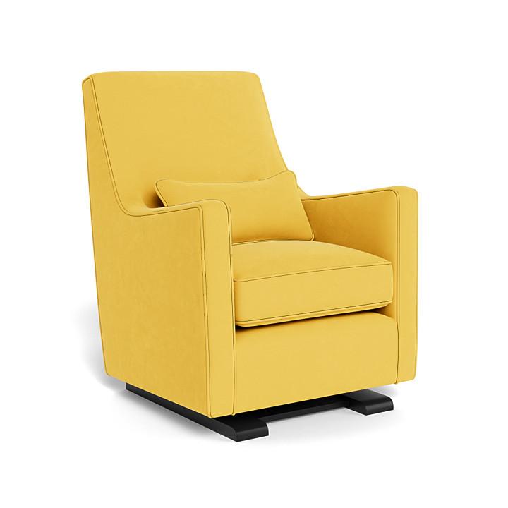 Monte Luca Glider (Espresso Base) SPECIAL ORDER-Nursery-Monte Design-Performance Microfiber: Yellow-010889 ES MY-babyandme.ca