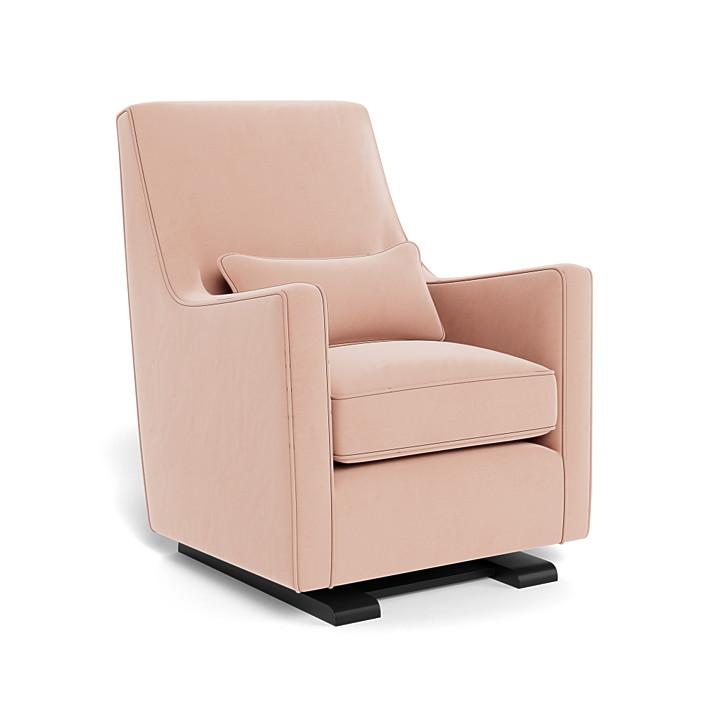 Monte Luca Glider (Espresso Base) SPECIAL ORDER-Nursery-Monte Design-Performance Velvet: Blush Velvet-010889 ES BV-babyandme.ca