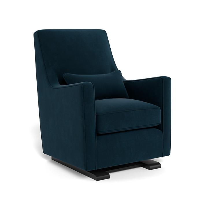 Monte Luca Glider (Espresso Base) SPECIAL ORDER-Nursery-Monte Design-Performance Velvet: Navy Velvet-010889 ES NV-babyandme.ca