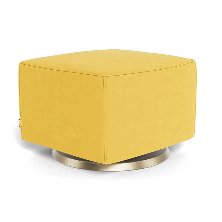Monte Luca Ottoman (Gold Base) SPECIAL ORDER-Nursery-Monte Design-Performance Microfiber: Yellow-011093 GD MY-babyandme.ca