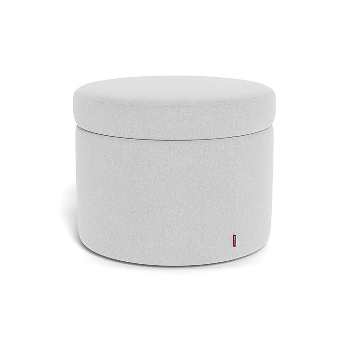 Monte Round Storage Ottoman SPECIAL ORDER-Nursery-Monte Design-Performance Heathered: Ash-030783 AS-babyandme.ca