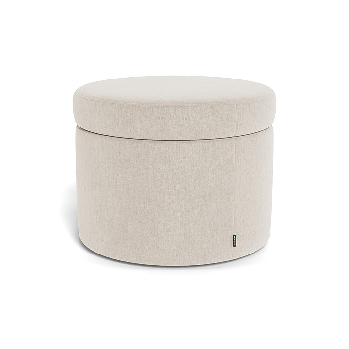 Monte Round Storage Ottoman SPECIAL ORDER-Nursery-Monte Design-Performance Heathered: Dune-030783 DN-babyandme.ca