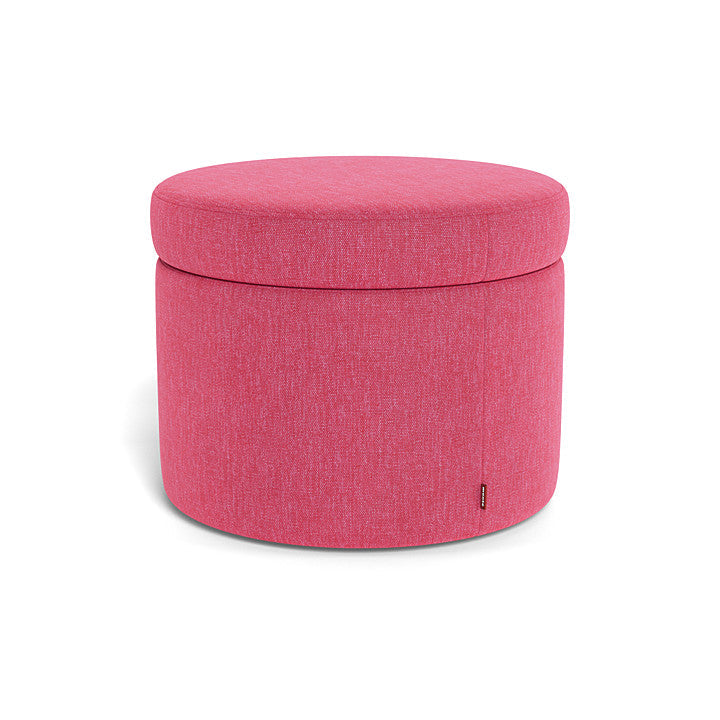 Monte Round Storage Ottoman SPECIAL ORDER-Nursery-Monte Design-Performance Heathered: Hot Pink-030783 HP-babyandme.ca