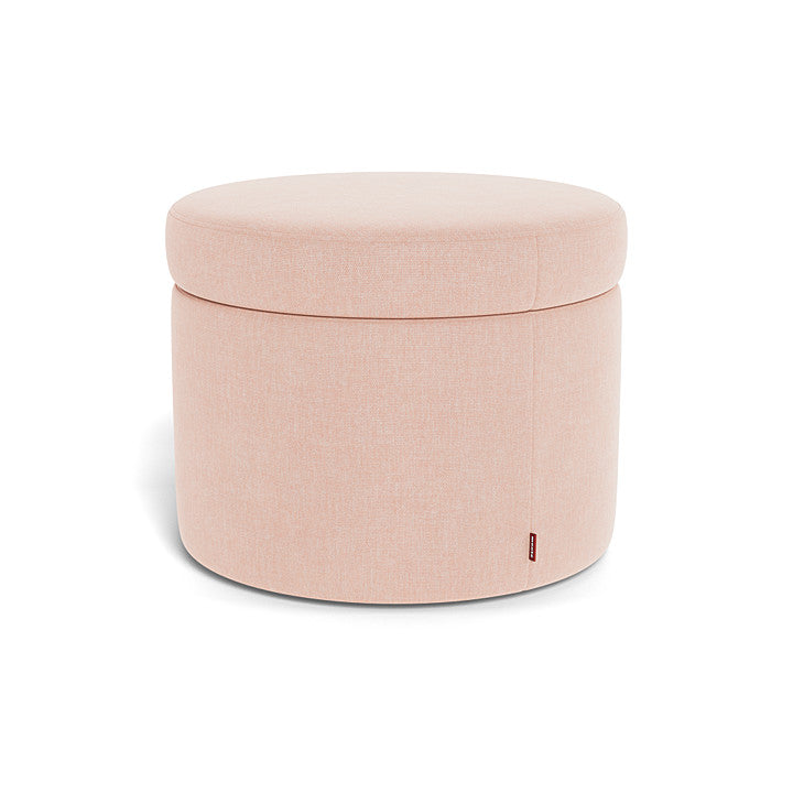 Monte Round Storage Ottoman SPECIAL ORDER-Nursery-Monte Design-Performance Heathered: Petal Pink-030783 PP-babyandme.ca