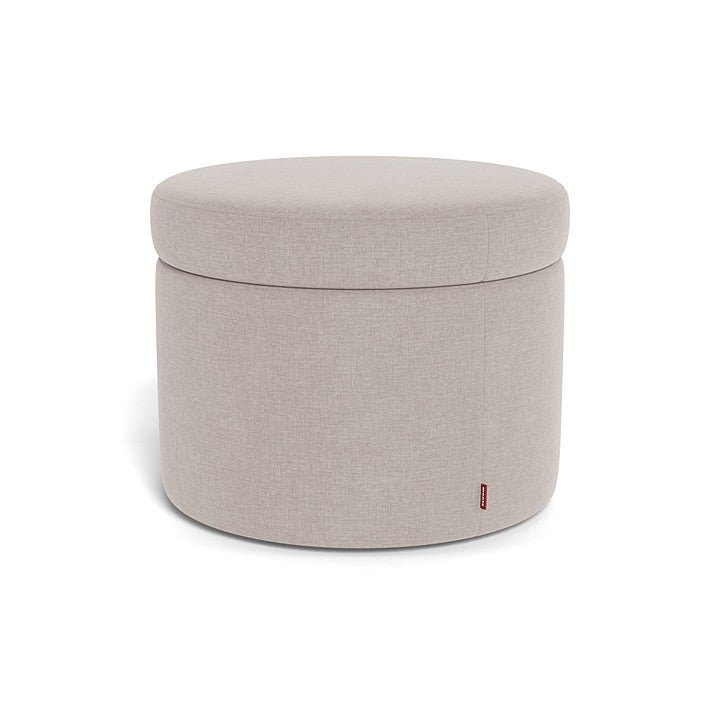 Monte Round Storage Ottoman SPECIAL ORDER-Nursery-Monte Design-Performance Heathered: Sand-030783 SA-babyandme.ca