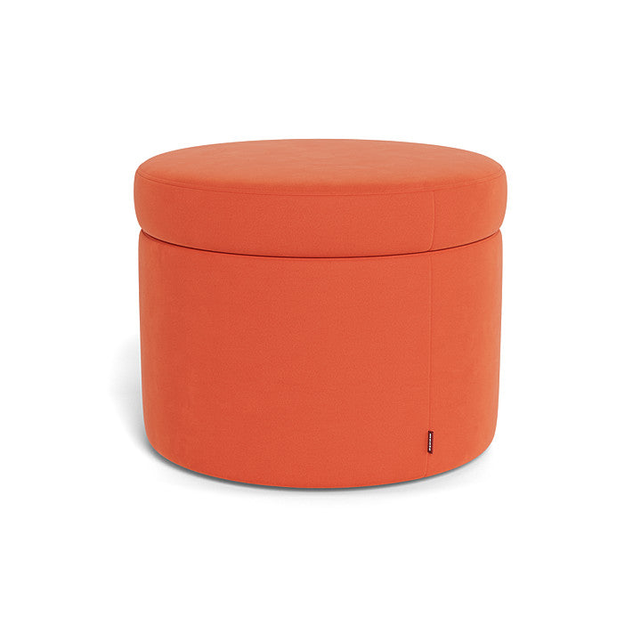 Monte Round Storage Ottoman SPECIAL ORDER-Nursery-Monte Design-Performance Microfiber: Orange-030783 MO-babyandme.ca