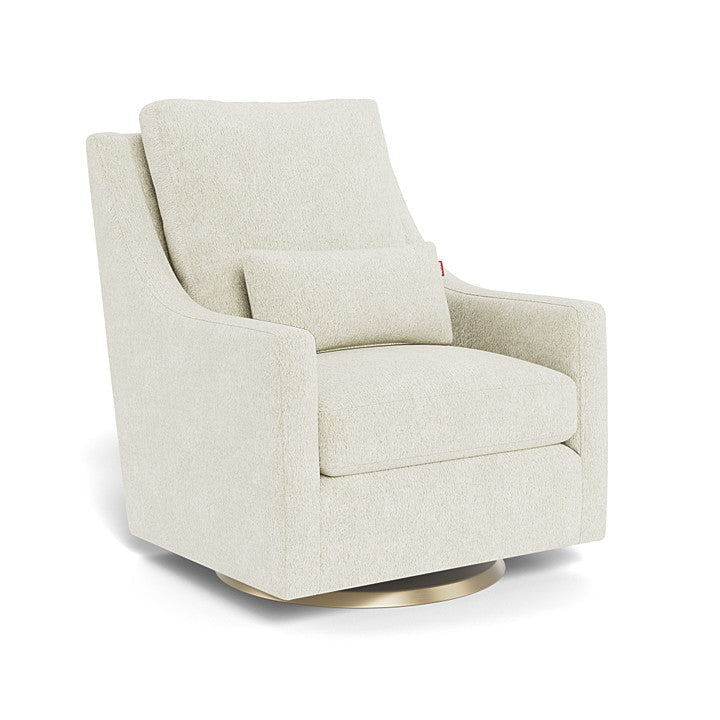 Monte Special Edition Vera Glider (Faux Sheepskin) SPECIAL ORDER-Nursery-Monte Design-Performance Faux Sheepskin-030777 GD FSS-Gold Swivel-babyandme.ca