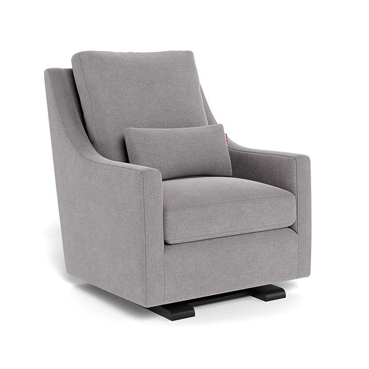 Monte Vera Glider (Espresso Base) SPECIAL ORDER-Nursery-Monte Design-Performance Heathered: Pebble Grey-025685 ES PB-babyandme.ca