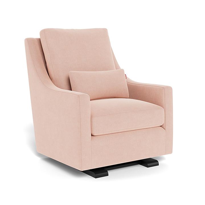 Monte Vera Glider (Espresso Base) SPECIAL ORDER-Nursery-Monte Design-Performance Heathered: Petal Pink-025685 ES PP-babyandme.ca