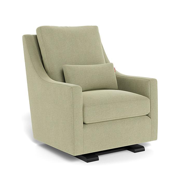 Monte Vera Glider (Espresso Base) SPECIAL ORDER-Nursery-Monte Design-Performance Heathered: Sage Green-025685 ES SG-babyandme.ca