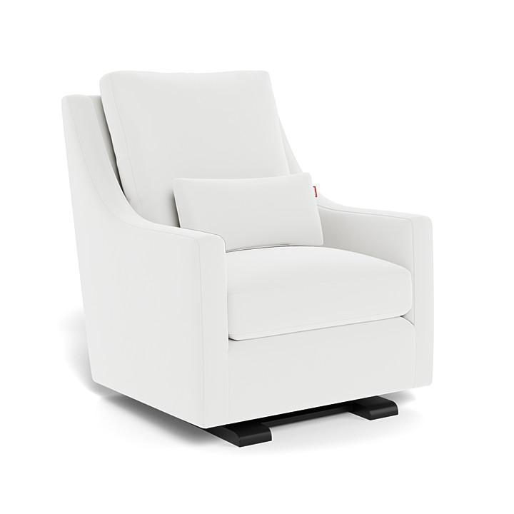 Monte Vera Glider (Espresso Base) SPECIAL ORDER-Nursery-Monte Design-Performance Microfiber: White-025685 ES MW-babyandme.ca