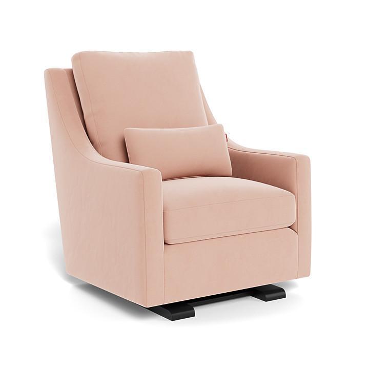 Monte Vera Glider (Espresso Base) SPECIAL ORDER-Nursery-Monte Design-Performance Velvet: Blush Velvet-025685 ES BV-babyandme.ca