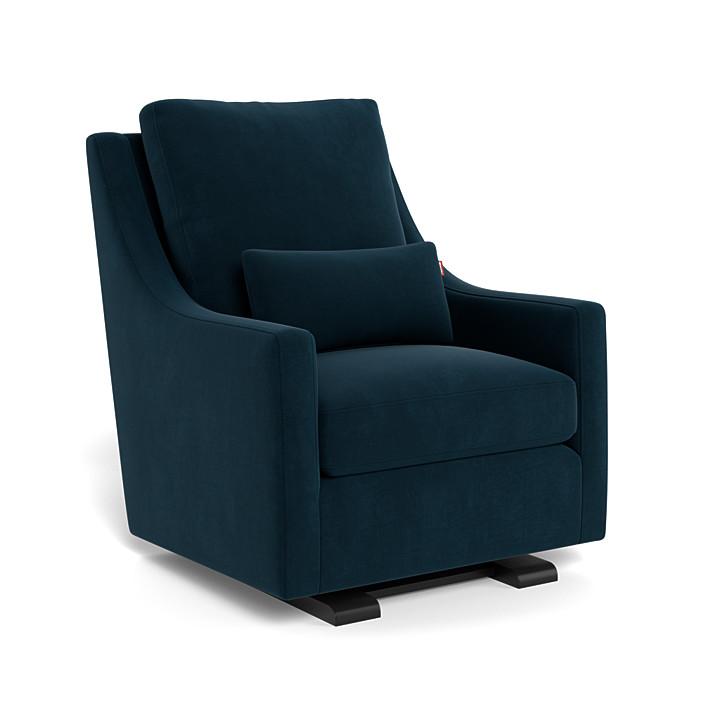 Monte Vera Glider (Espresso Base) SPECIAL ORDER-Nursery-Monte Design-Performance Velvet: Navy Velvet-025685 ES NV-babyandme.ca