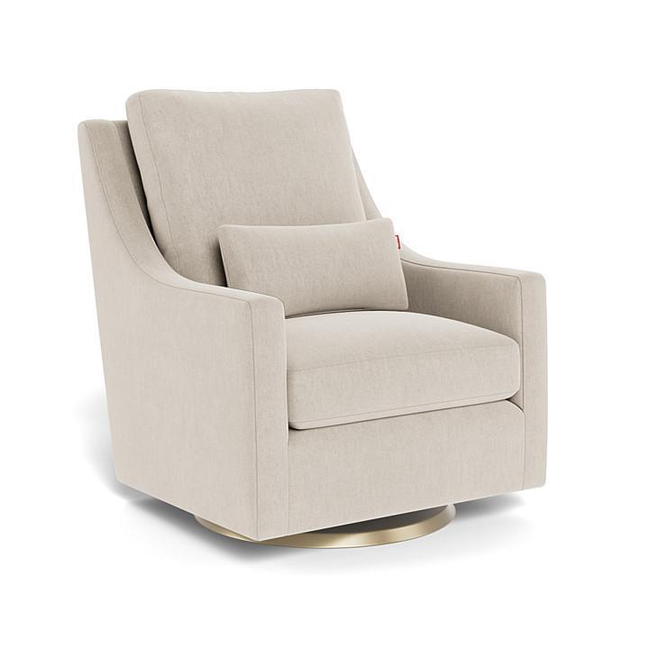 Monte Vera Swivel Glider (Gold Base) SPECIAL ORDER-Nursery-Monte Design-Performance Heathered: Dune-025685 GD DN-babyandme.ca