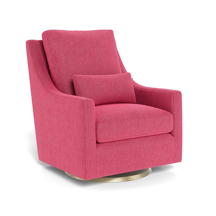 Monte Vera Swivel Glider (Gold Base) SPECIAL ORDER-Nursery-Monte Design-Performance Heathered: Hot Pink-025685 GD HP-babyandme.ca