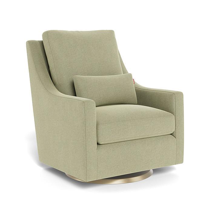 Monte Vera Swivel Glider (Gold Base) SPECIAL ORDER-Nursery-Monte Design-Performance Heathered: Sage Green-025685 GD SG-babyandme.ca