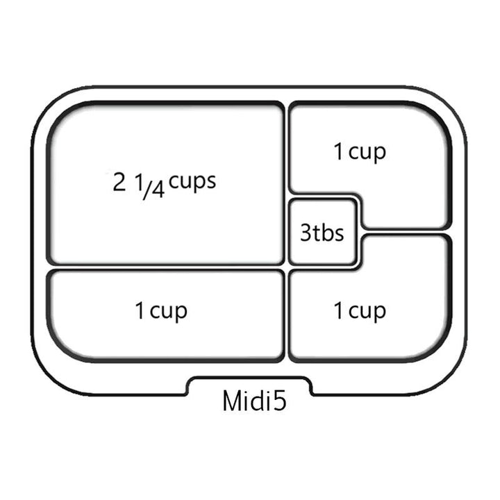 Munchbox Midi5 Extra Tray (Clear)-Feeding-MunchBox-030144 CL-babyandme.ca