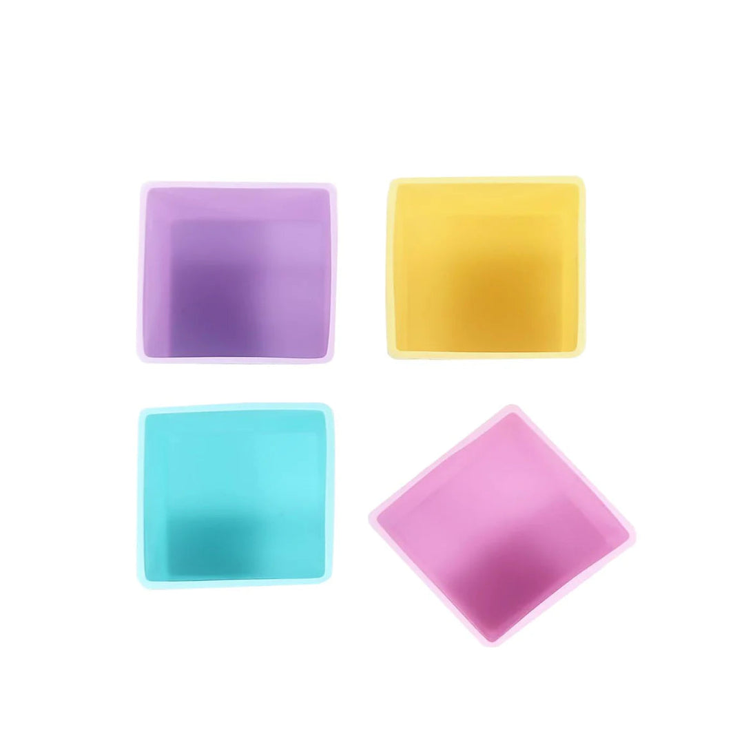 Munchbox Munch Cups 4pcs (Pastel Squares)-Feeding-MunchBox-031890 PA-babyandme.ca