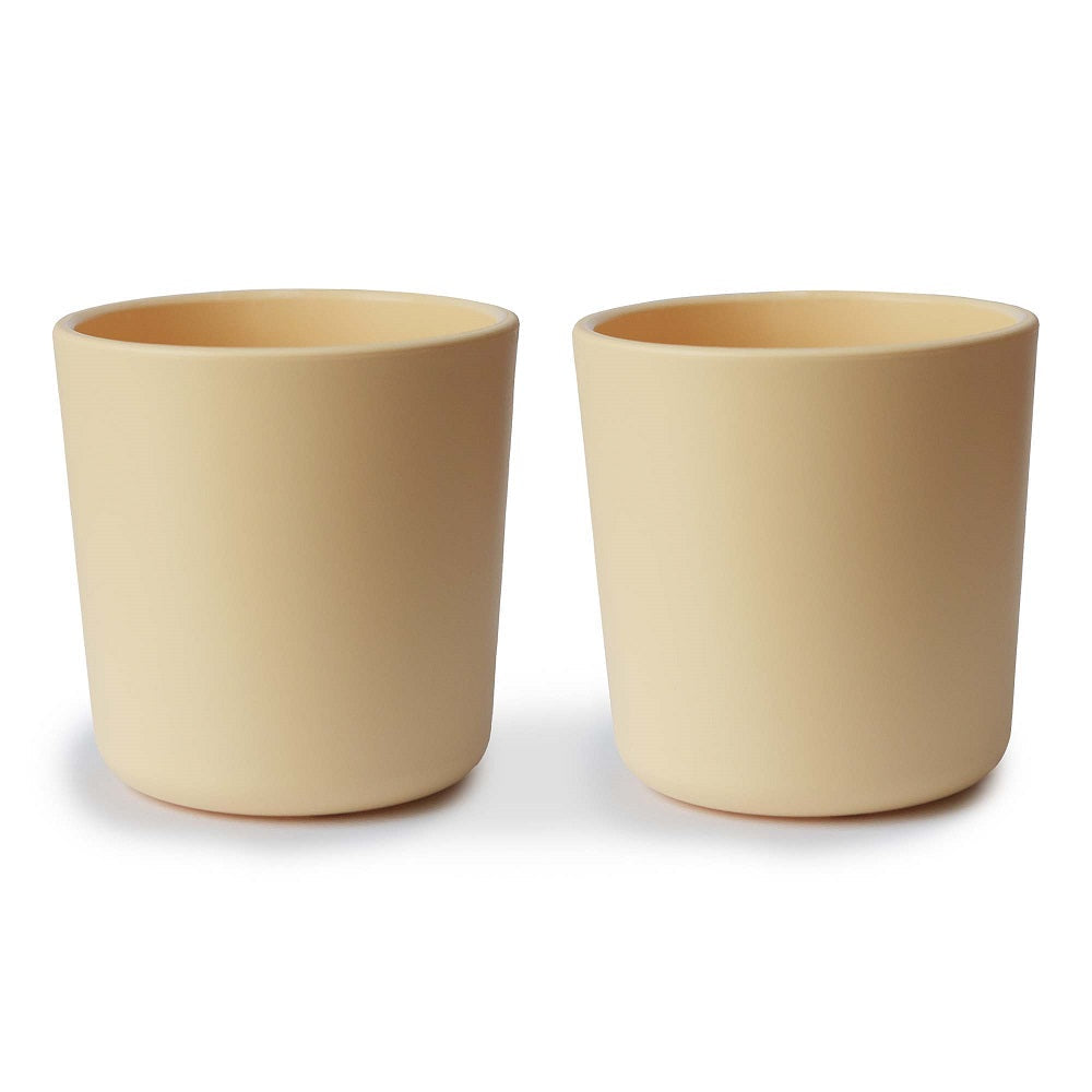 Mushie Dinnerware Cup 2-Pack (Daffodil)-Feeding-Mushie-028659 DF-babyandme.ca