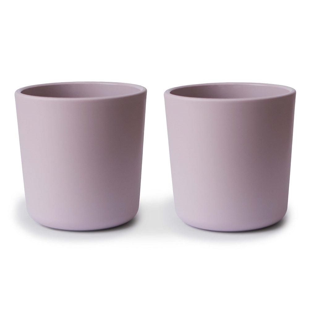 Mushie Dinnerware Cup 2-Pack (Lilac)-Feeding-Mushie-028659 LI-babyandme.ca