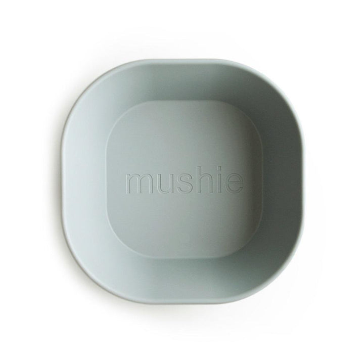 Mushie Square Dinnerware Bowl 2-Pack (Sage)-Feeding-Mushie-028658 SG-babyandme.ca